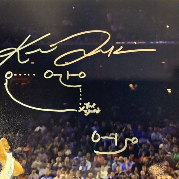 Kris Jenkins Autograph Signed Villanova Drawn Play The Shot 16x20 Photo JSA - Picture 3 of 4